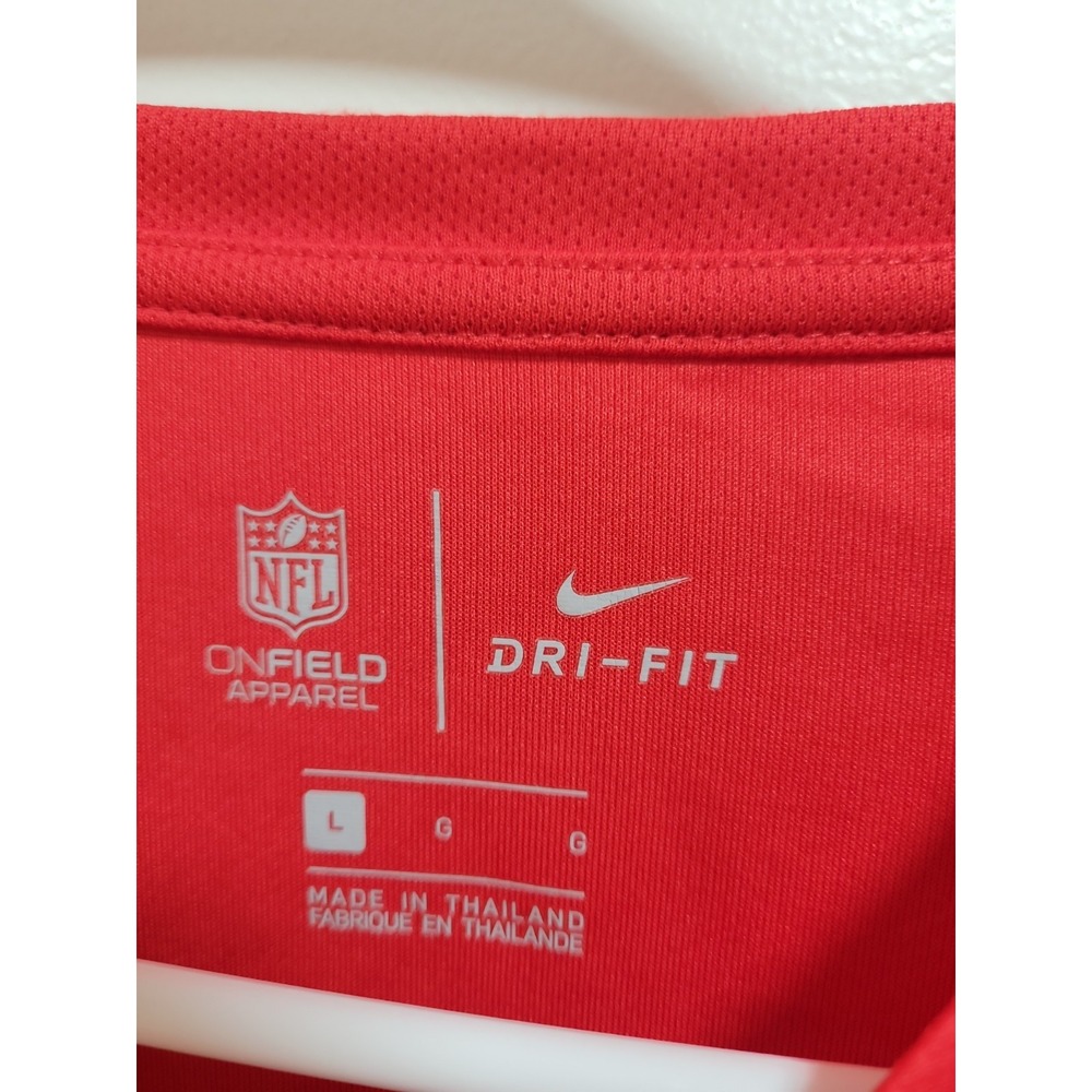 Nike NFL On-Field Dri-FIT Pro Bowl Red Long Sleeve Shirt Men's Size L - Picture 8 of 14